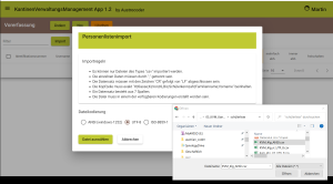 KVMApp - Vorerfassung Import
